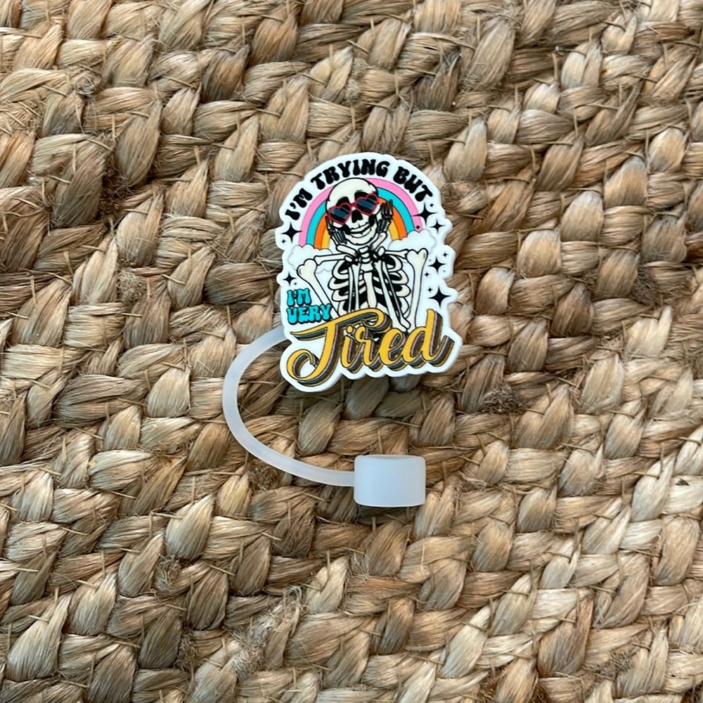 Funny, humorous, Stanley cup/tumbler straw topper